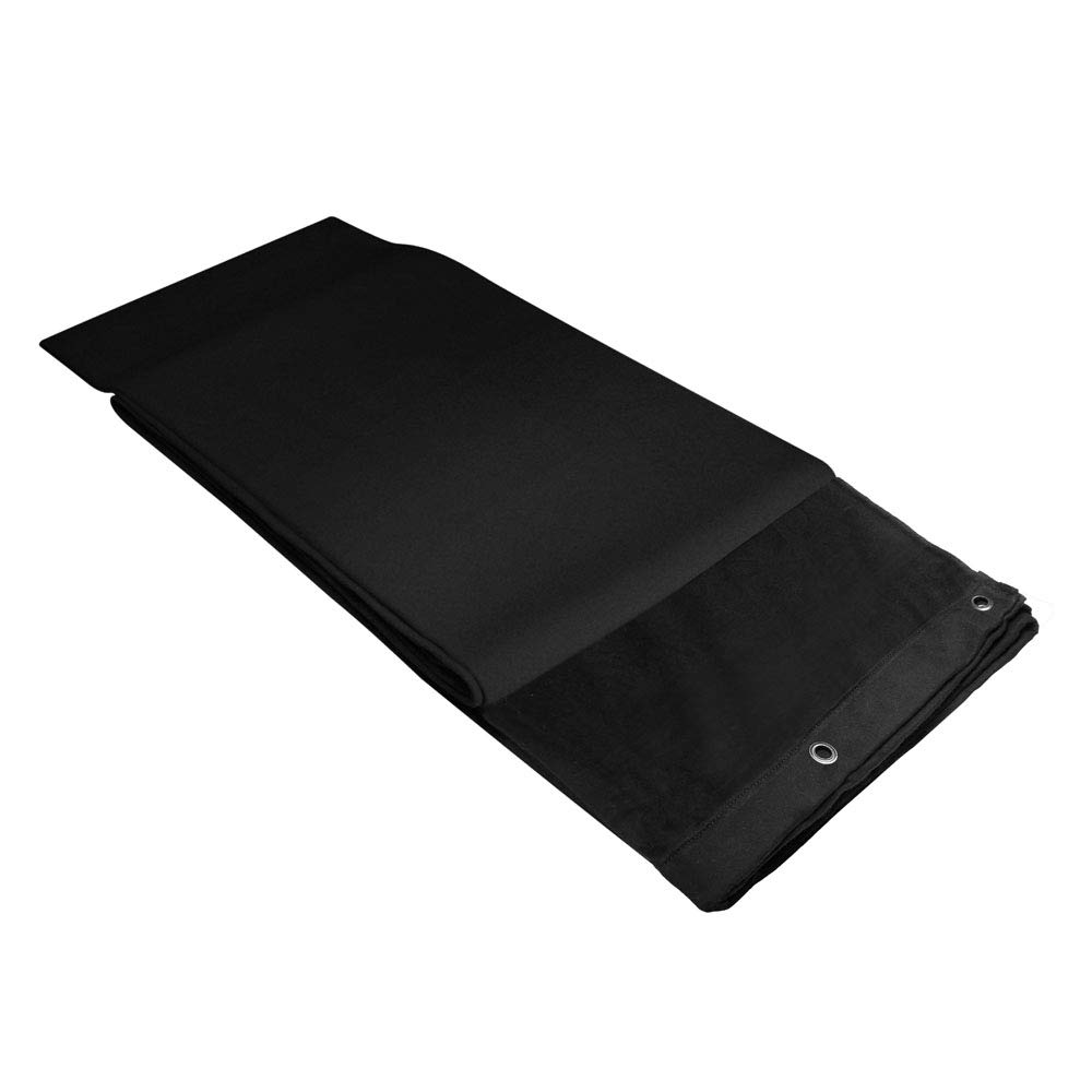 Adam Hall Black Accessories 0151 X 64 Decorative Molton B1 With Burnished Eyelets Hemmed 6 X 4 M