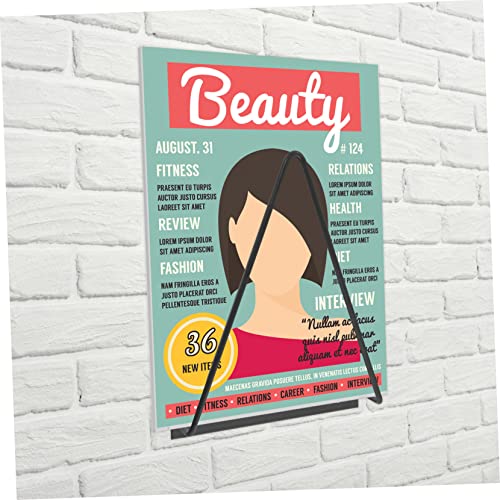 Estante triangular de pared para revistas y vinilos en tu sala de lectura 5