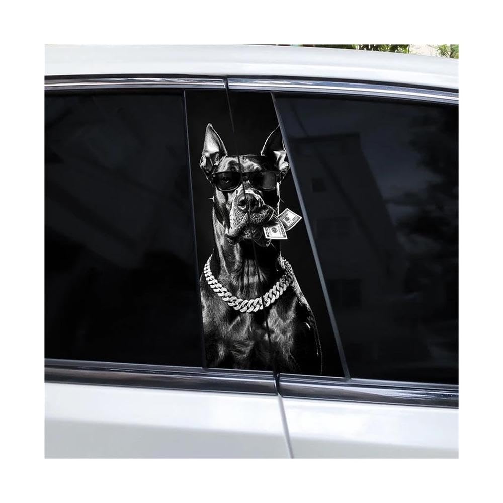 Body Parts 2pcs Tiger Animal Car B Pillar Waterproof Decal(E)