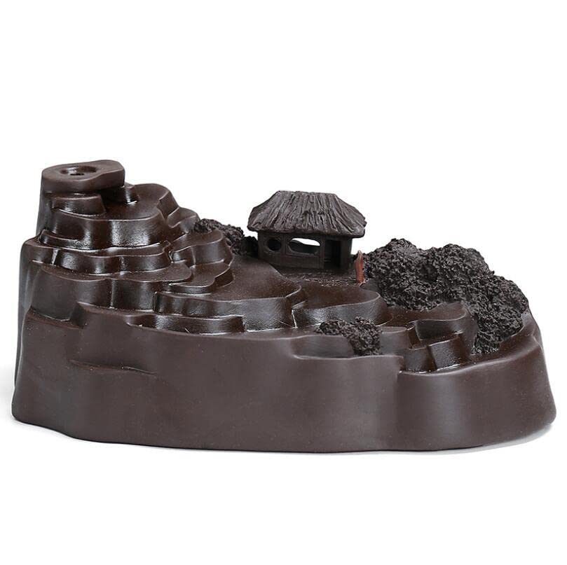 Image of CRAFTAM Polyresin Smoke Backflow Fountain with 30 Free Backflow Cones Showpiece Figurine for Gift (Mountain)