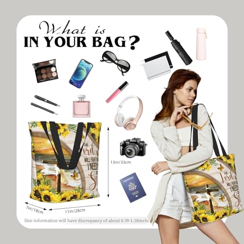 Bible Tote Bags for Women Christian Tote Bag Religious Church Bags for Women Organizer Christian Gift With Zipper2