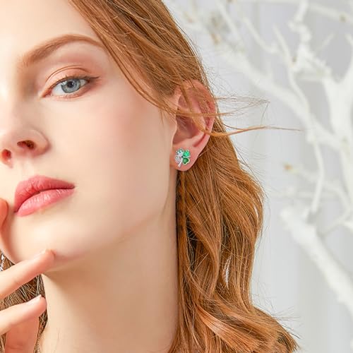 Boucles d'oreilles trèfle en argent pour illuminer votre Saint-Patrick - 3