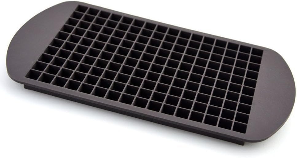 Molde de silicona para hielo mini cubos 160 piezas marrón oscuro miniatura 3