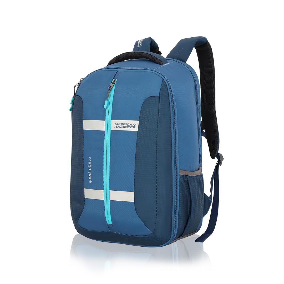 Bowie The Outdoor Backpack With A 17 Inch Laptop Compartment, 35 L Capacity, External Bottle Holder, And A Shoe Compartment For Men And Women In A Striking Blue Color, Blue
