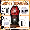 HZGDEJTG 5FT Coffin, Halloween Outdoor Inflatable Decoration, with LED Lights, Suitable for Outdoor Lawns, Gardens, Terraces and Halloween Parties #2