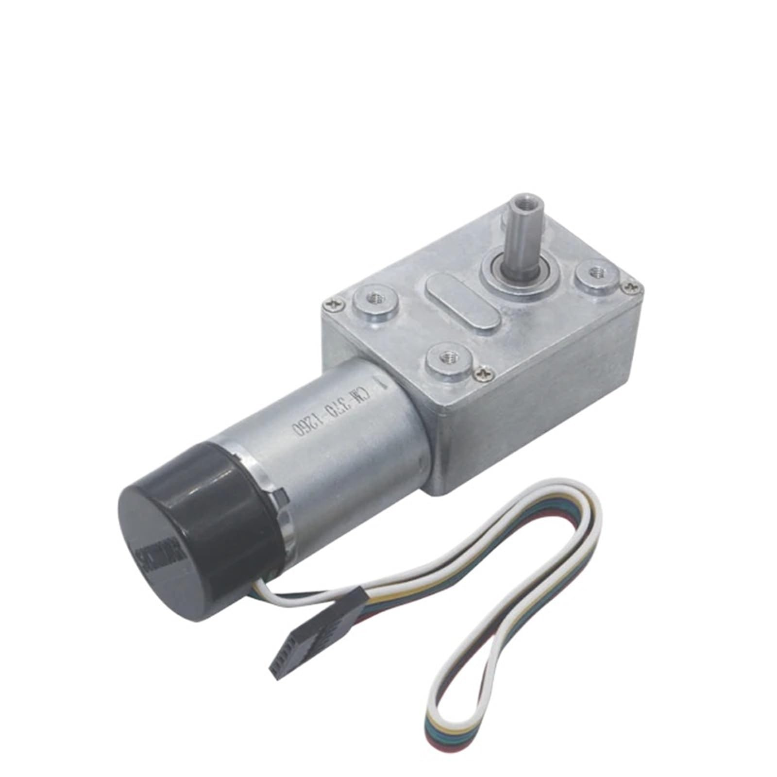 Turbo-Schneckengetriebemotor, Encoder, Drehzahlmesser, DC 24 V, Drehmoment, niedrige Geschwindigkeit, selbstsichernd, JGY-370GB, 1 Stück(Motor and bracket,10RPM)