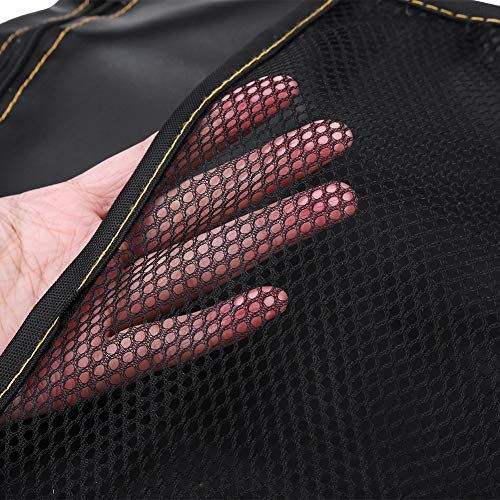 Bolsa organizadora para debajo del asiento de motocicleta y scooter GOTOTOP, PU Leather, color negro miniatura 7