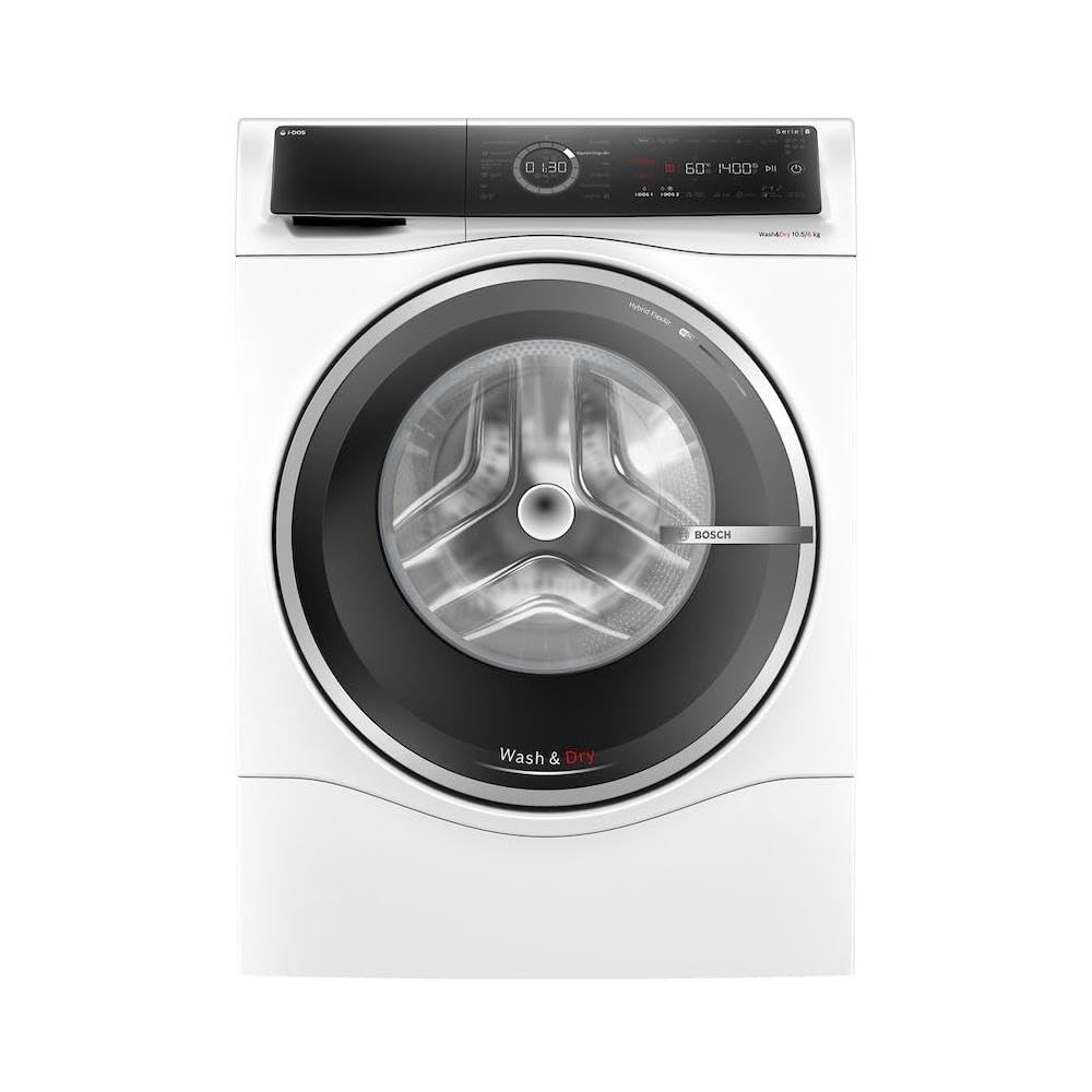 Bosch Lavadora-Secadora, 10,5/6 kg, Serie 8, Dosificación Automática, Silenciosa, Home Connect, AutoDry, Blanco, WNC254A0ES