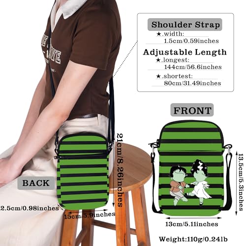 CMNIM Horror Movie Crossbody Bag Bride Movie Inspired Gifts for Horror Couples Shoulder Purse Halloween Party Merch4