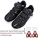 Unisex Cycling Shoes Compatible with pelaton Indoor Road Bike Riding Shoes for Men and Women Delta Cleats Clip Outdoor Pedal, (All Black, M12)