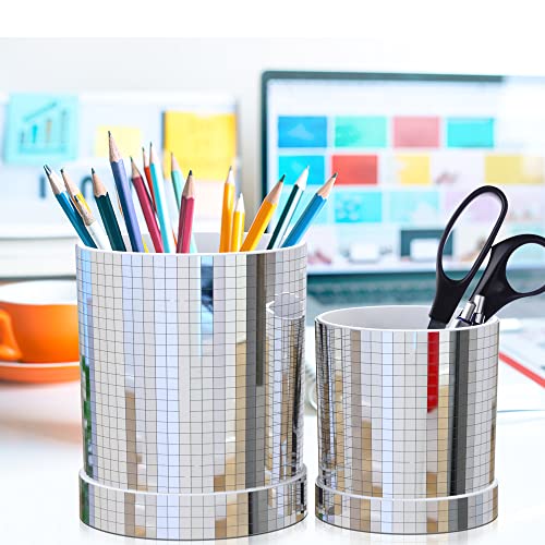 Adnee 2Pcs Disco Ball Planter Pot, 4.8"+3.7" Disco Planter For Indoor Plants, Disco Planter, Planter Pots Indoor With Drainage Hole And Saucer (2Pcs) #TOP3