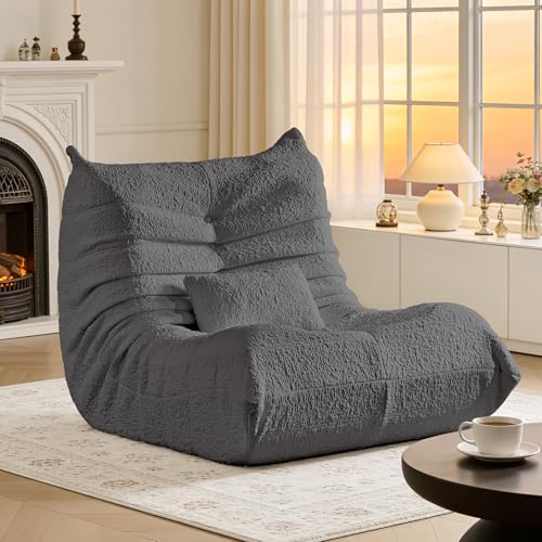 Save 5% on ZOOVEE Large Chenille Bean Bag Chair with Lumbar Pillow