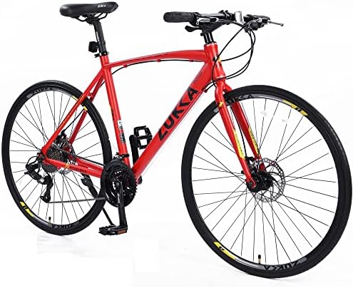 Merax Road Bike Alloy 21 Speed 700C Racing Bicycle (Red & Black)