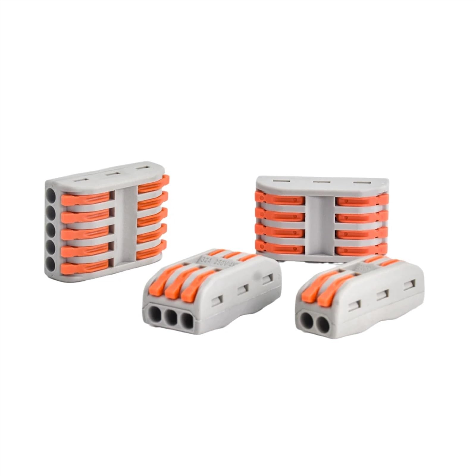 10 pz Mini connettore rapido connettore filo cavo universale conduttore filo compatto giunzione a molla morsettiera push-in(223)