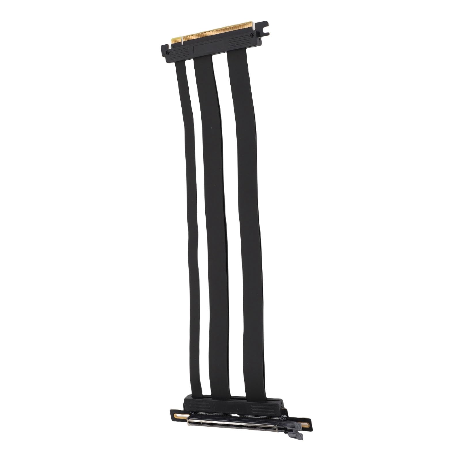 Naroote Kabel Nośny PCIe 5.0, Kabel Przedłużający GPU 128 Gb/s, Kątowy 90 Stopni do Pionowego Montażu Karty Graficznej, Idealny do Obudów Komputerów PC, Serwerowych Systemów Gier ITX (30cm)