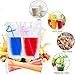 100Pcs double zip pouches drink Bags with 100 Straws,&30 Popsicle Bags Heavy-duty Handheld Foldable Ice Beverage Bags for Smoothies, Cold & Hot Drinks