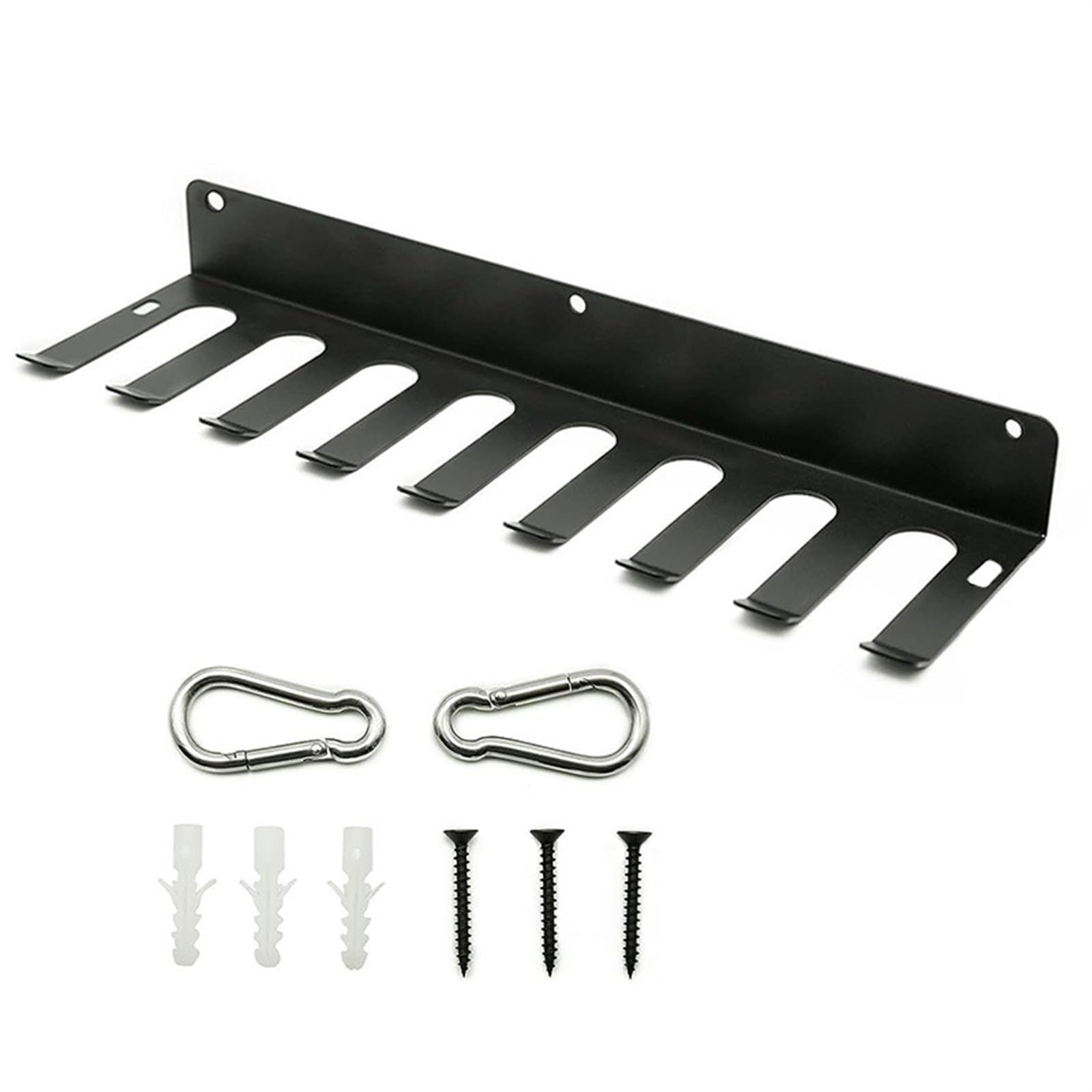 THE WHITE SHOP Dugout Organizer, Bat Rack A Set of Gym Equipment Storage Rack Multi-Purpose Home Gym Organization Storage Wall Mount for Resistance Bands Jump Ropes Lifting Belt Chains Barbells