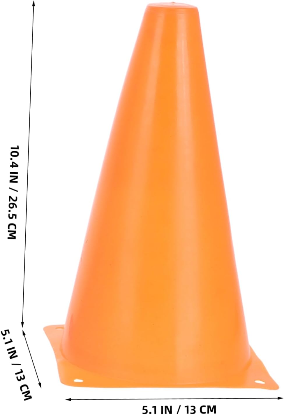 YARNOW 20pcs Agility Marker Cones Durable Plastic Training Cones for Soccer Basketball Roller Skating Lightweight Portable Sports Equipment for Red Green Orange
