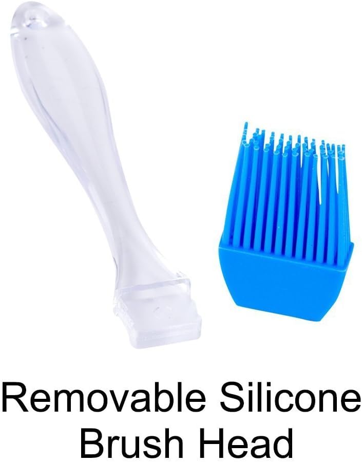 Silicone Pastry Brush - Baking, BBQ, Basting Brush With Clear Handle, Dishwasher Safe 12 thumbnail image