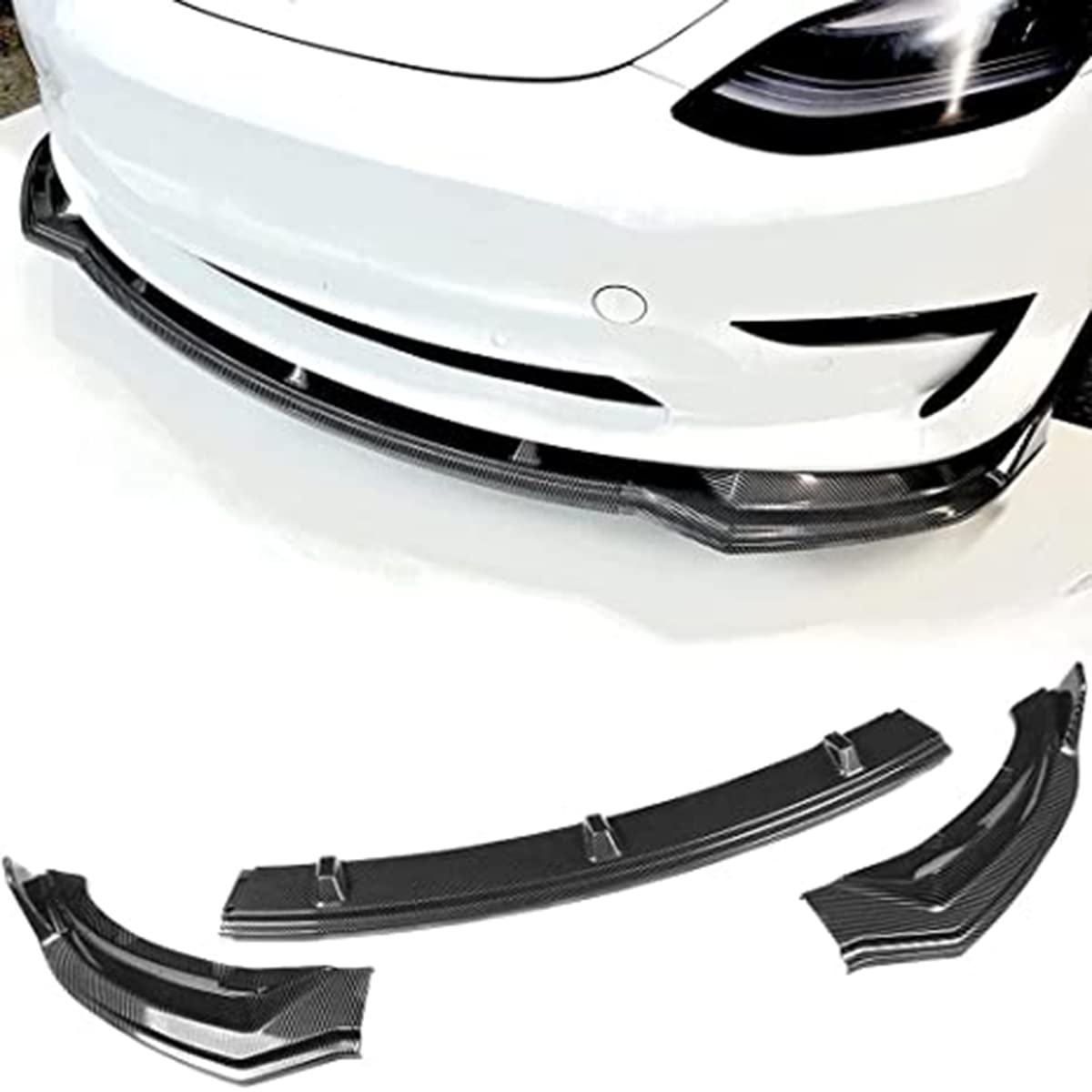 Buy Front Bumper Lip Kit Car Glossy Mods Spoilers for 20172021 Tesla