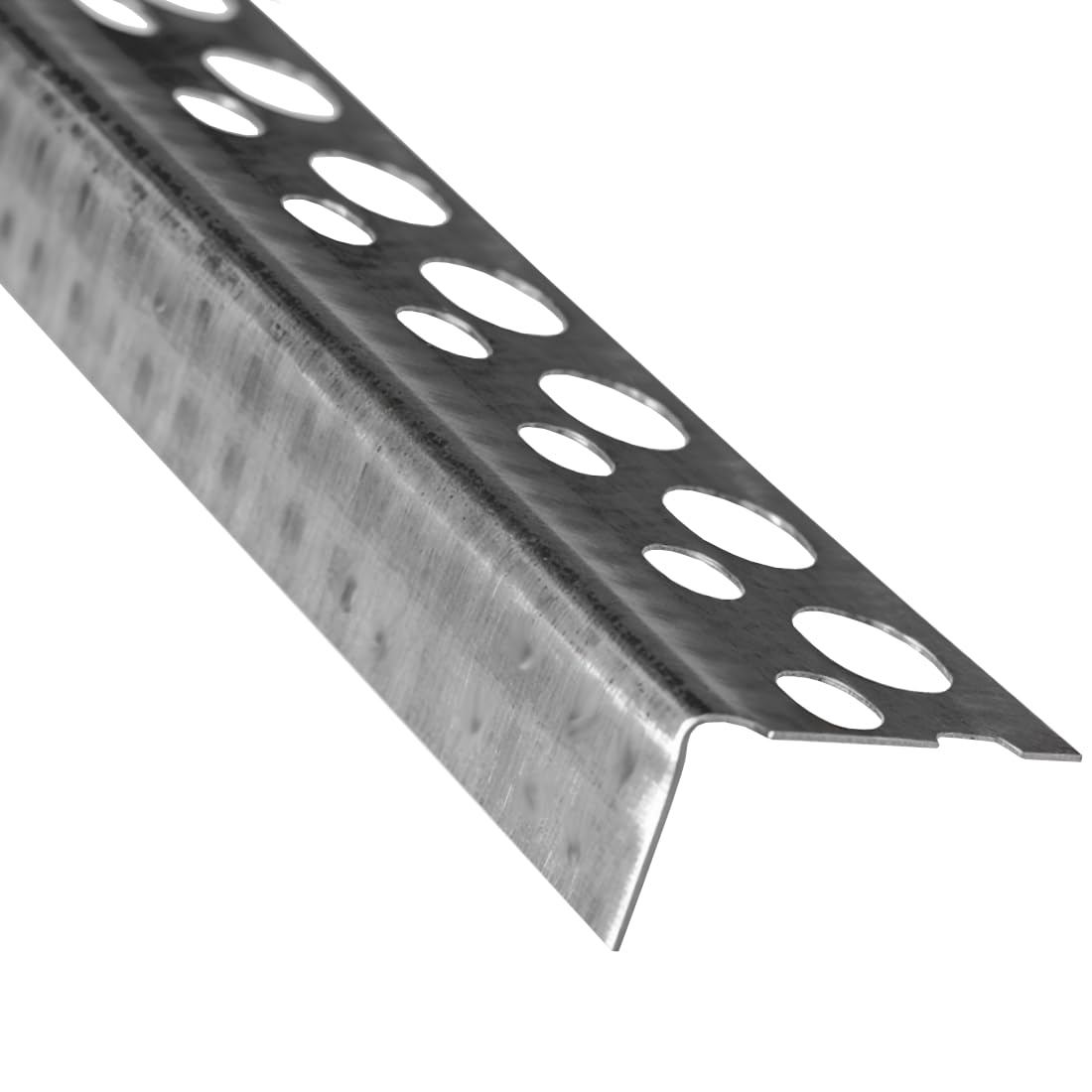 doitBau Profilo di finitura in alluminio, protezione bordi per cartongesso, forato su un lato per elevata aderenza all'intonaco, gamba 20 x 13 mm, spessore 0,4 mm, 2,5 m per asta, 50 barre = 125 m