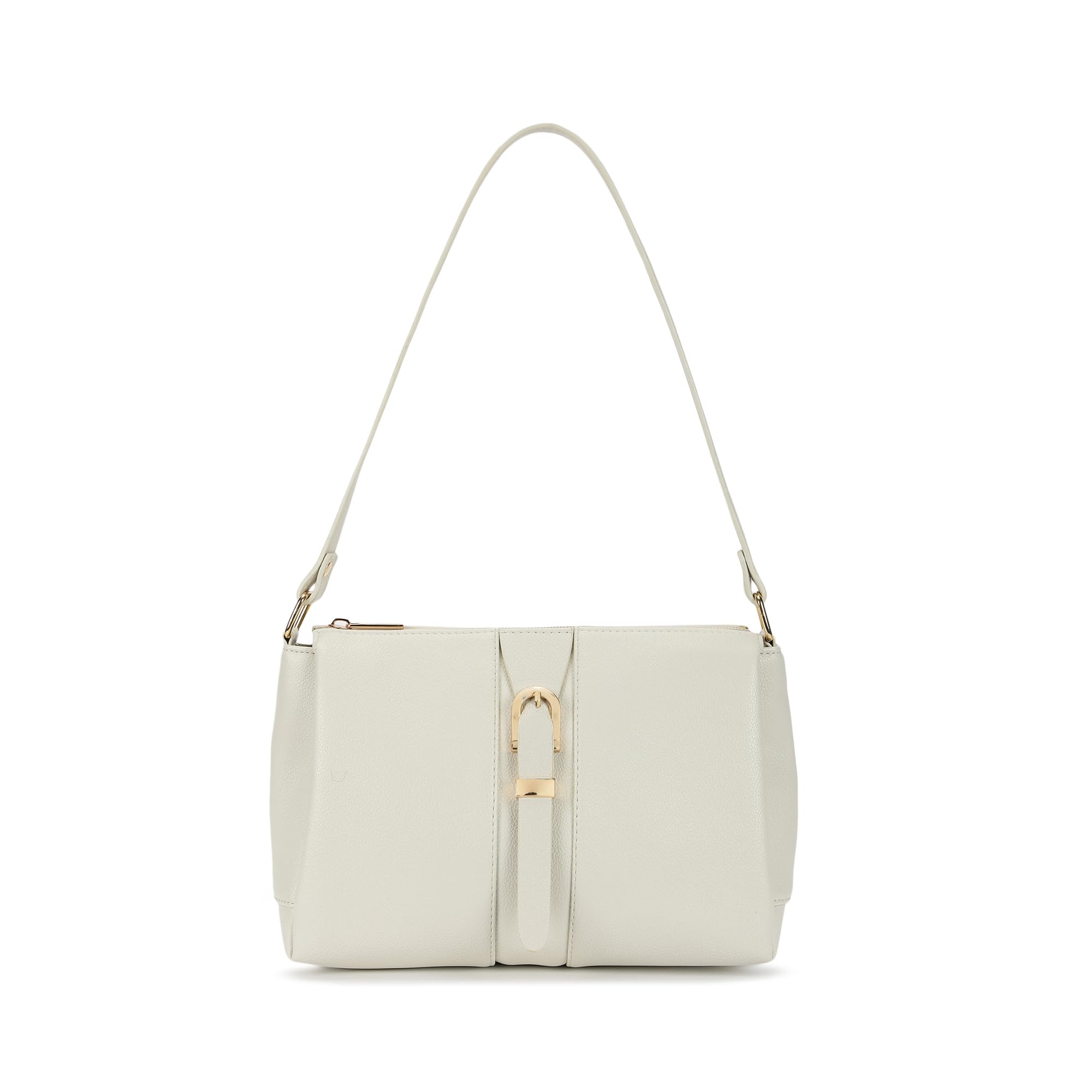 fastrack Soft Serve Shoulder Bag for Women, Medium Size with Top Zip Closure, Buckle Detailing and Inner Organiser Pockets, Everyday Casual Shoulder Bag-picture-34