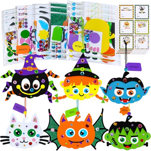 Activité manuelle Halloween pour enfants : kit de bricolage citrouille et sorcière Winlyn