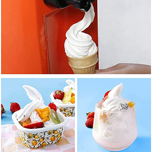 HYQNG Kommerzielle Eismaschine Mit 16 L/H, Automatische 1000-W-Tisch-Eismaschine, Einstellbare Eiscreme-Weichheit Mit… – Bild 6
