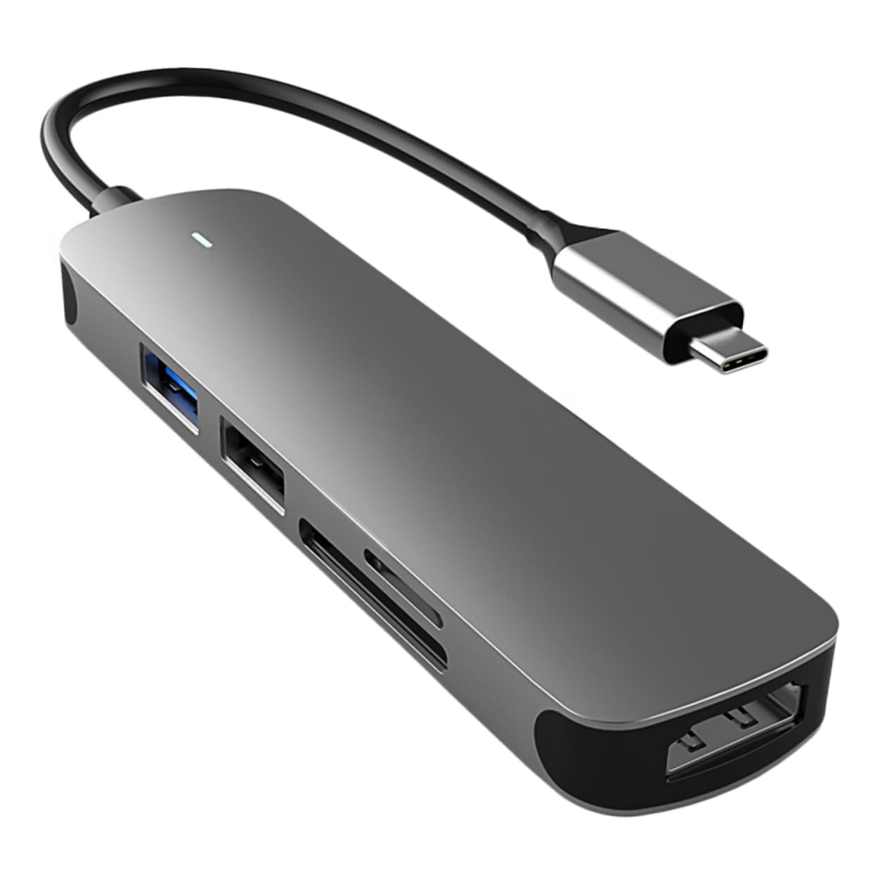 OSALADI Aluminum Alloy Usb Hub Dock Station Per Computer e Smartphone Hub Multifunzionale Type Usb Adattatore Per Monitor e Schede Compatibile Laptop e Tablet