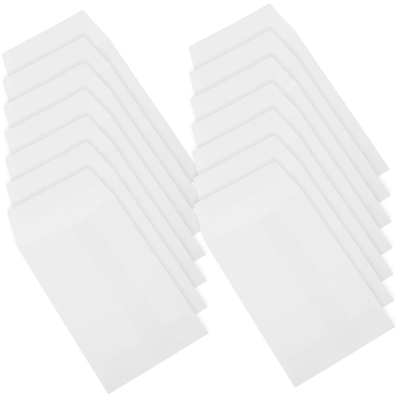 PartyKindom 4 Ensembles Enveloppes Transparentes Pour Enveloppes Colorées Pour Et Organisation De Petits Objets 100 Pièces * 4
