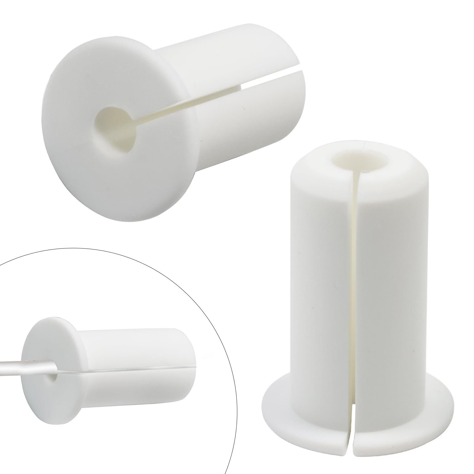 EASYEAH 2pc Starlink Cable Grommet 3/4" Silicone Waterproof Wall Hole Pass Through Split Cable Bushings for TV Wire Ethernet Cord, Starlink Cable