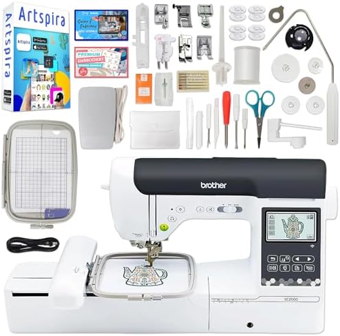 Brother SE2000 5" x 7" Combo Embroidery & Sewing Machine with 40+ Accessories