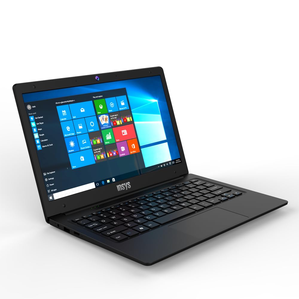 12-inch Laptop, Celeron N4020C, 4GB RAM, 256GB storage, Windows 11, Black