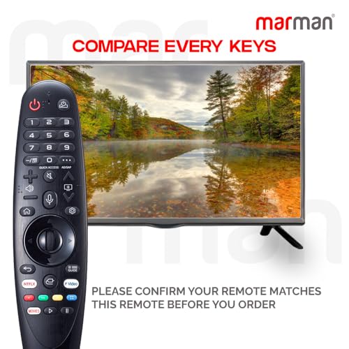 Image of marman Compatible with LG Smart Tv Magic Remote Control Original Model AKB75855501 AN-MR20GA Suitable for UHD OLED QLED with Bluetooth Voice Command, Pointer Function and Streaming Apps