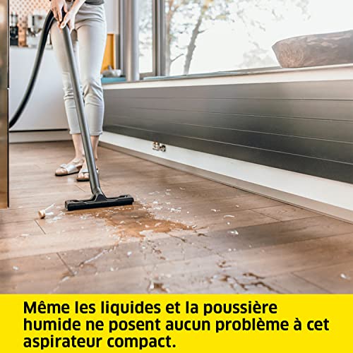 Kärcher Aspirateur Multifonction WD 2 Plus V-12/4/18/C, Fonction Soufflerie, Puissance : 1000 W, Cuve PVC : 12 l, Flexible : 1,8 m, avec Filtre Cartouche, Sachet Filtre Ouate, Suceur Sol/Fentes - Image 6