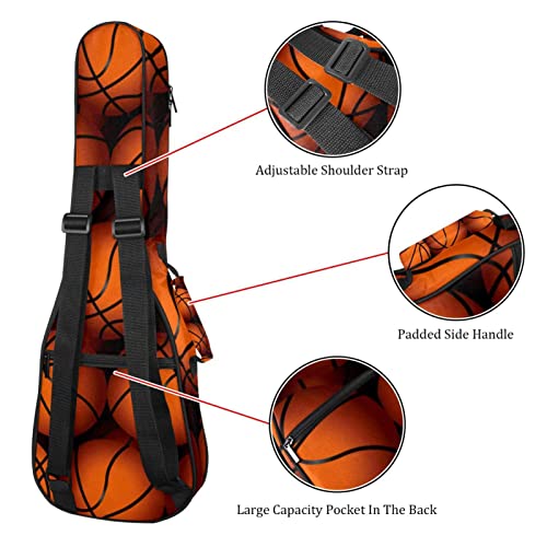 Housse pour ukulélé – Texture basketball – 10 mm – Rembourrage épais – 53,3 cm – Avec sangles réglables – Pour concert… - Les Beatles, Paul McCartney, John Lennon, RIngo Starr, George Harrison Housse pour ukulélé - Texture basketball - 10 mm - Rembourrage épais - 53,3 cm - Avec sangles réglables - Pour concert… – Image 4