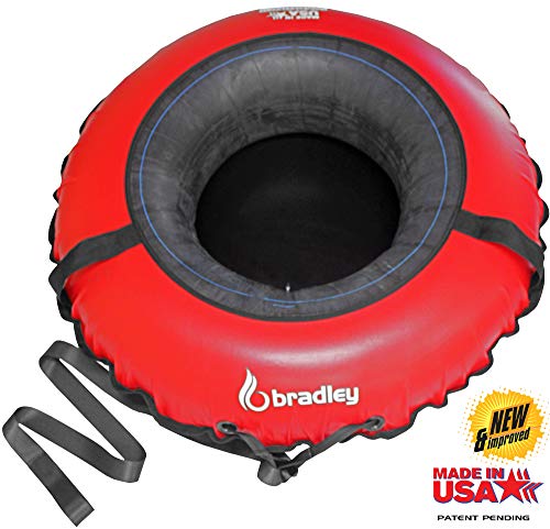 Bradley Commercial Towable Snow Tube Sled and Heavy Duty Cover (50" Red) |