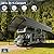 MFSTUDIO RV Carport 14x25 ft, Outdoor Heavy Duty Carports, Height 13 ft for Large RVs Metal Shed Canopy Shelters Garage Shelter Shade Car Ports with Galvanized Roof for Cars, Truck and Boats ?