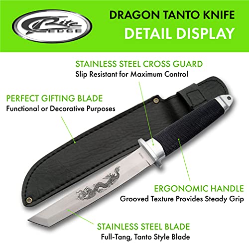 Szco Supplies Dragon Tanto Knife,Black #TOP1