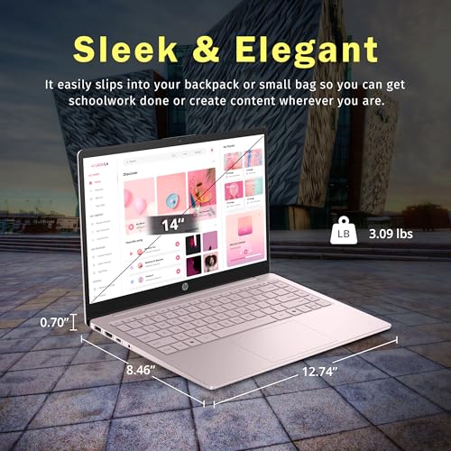 HP Stream Laptop HD de 14 polegadas para estudantes e negócios, processador Intel N150, 8 GB de RAM, Intel Graphics, 288 GB de armazenamento (128 GB UFS+conjunto de estação de ancoragem de 160 GB), 1
