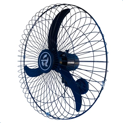 Ventilador de Parede 67cm Oscilante Preto Bivolt (110v / 220v) Q670 P Qualitas