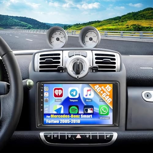 🚖【Wireless Carplay & Android Auto & Mirrorlink】Con la funzione CarPlay /Android Auto tramite connessione WiFi wireless, è possibile effettuare telefonate, inviare messaggi, riprodurre musica, navigare, ecc. con la voce o il tocco. Supporta il mirroring dello schermo del cellulare sul display del dispositivo. È possibile utilizzare applicazioni, musica, video, ecc.