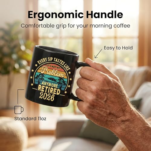 Taza de porcelana negra de 11oz QUPT para retiro miniatura 5