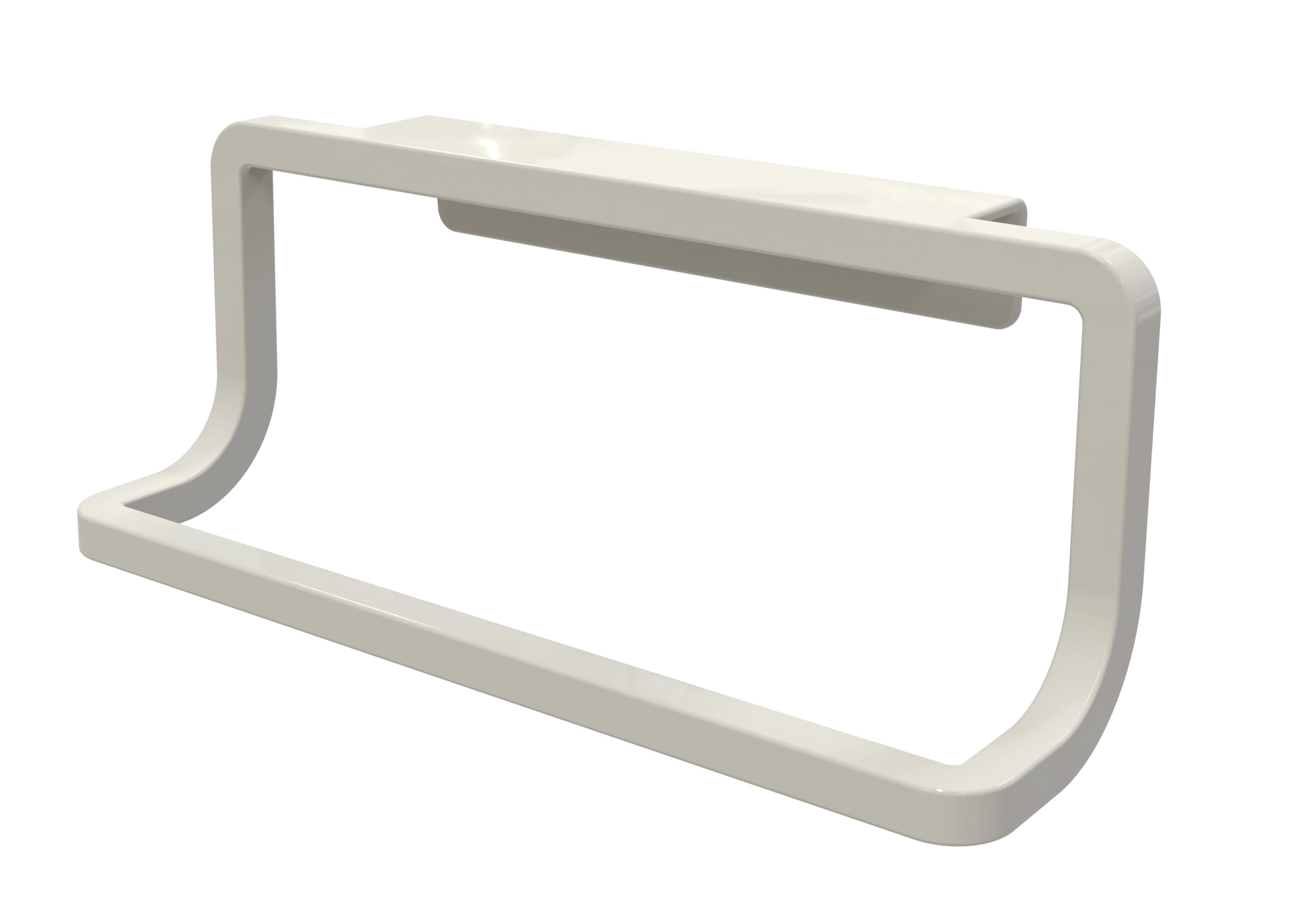 casa&casa Over Cabinet Towel Rack White Stainless Steel Space-Saving Bathroom & Kitchen Towel Organizer from B&Q