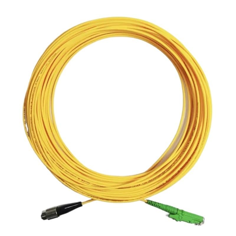 Jarretière optique E2000 APC LC monomode 5m simplex 2mm OS2 jaune