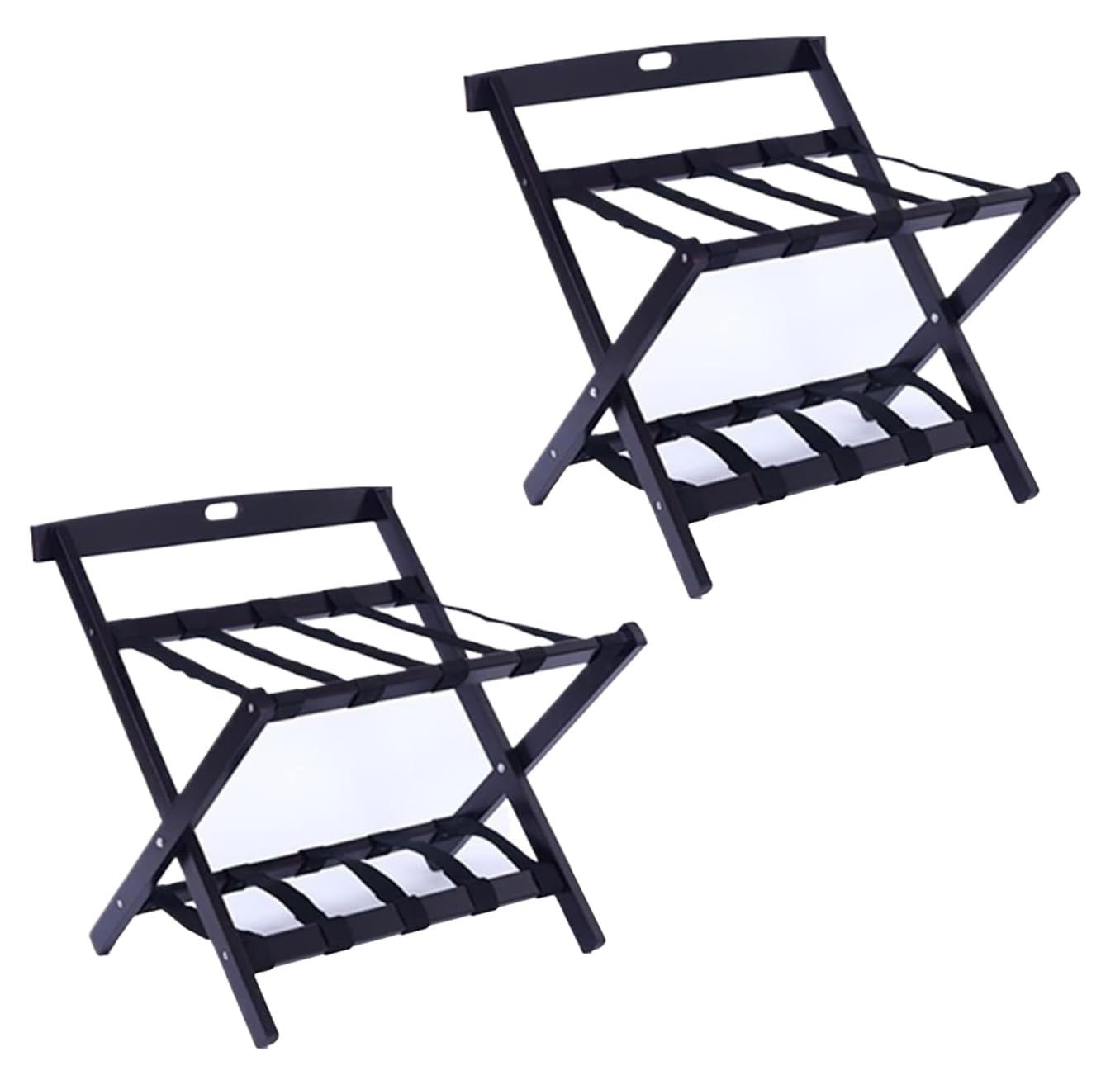 Porte-bagages pour chambre d'amis hôtel support valise bois lot 2