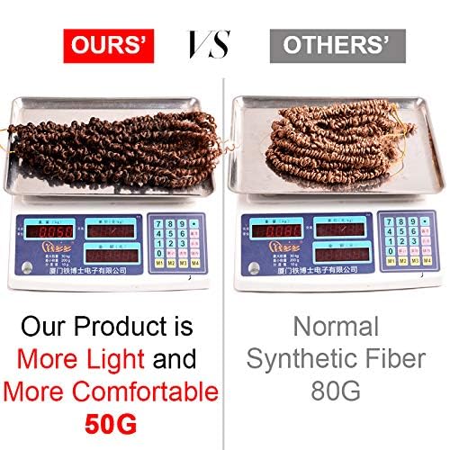 Miniatura 7 de Passion - Manojo de cabello de rizo pequeño, 24 raíces por paquete, 3 paquetes. Cabello pre-torcido para mujeres negras