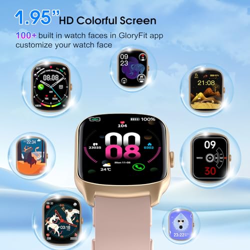 Smart Watch for Men Women, 1.95"HD Curved Screen Smartwatch (Dial/Answer Calls), Heart Rate Sleep Monitor Fitness Smartwatch, 112+Sports Modes Activity Trackers,IP68 Waterproof Watches for Android iOS3