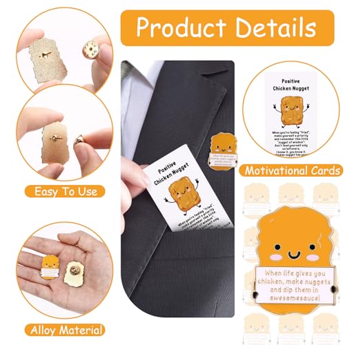 27 Sets Positive Pins Bulk Employee Coworker Appreciation Gifts Thank You Gifts Team Recognition Pins with Funny Affirmation Cards3