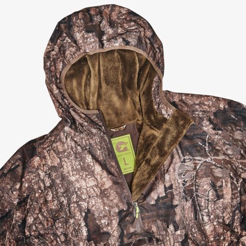 Gator Waders Mens 1/2 Zip Bog Hoodie - Waterproof Windproof Hunting & Offroad Wader Jacket - Comfortable Coral Fleece Lining3